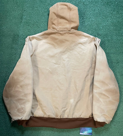 Vintage 2000s Carhartt tan hooded jacket