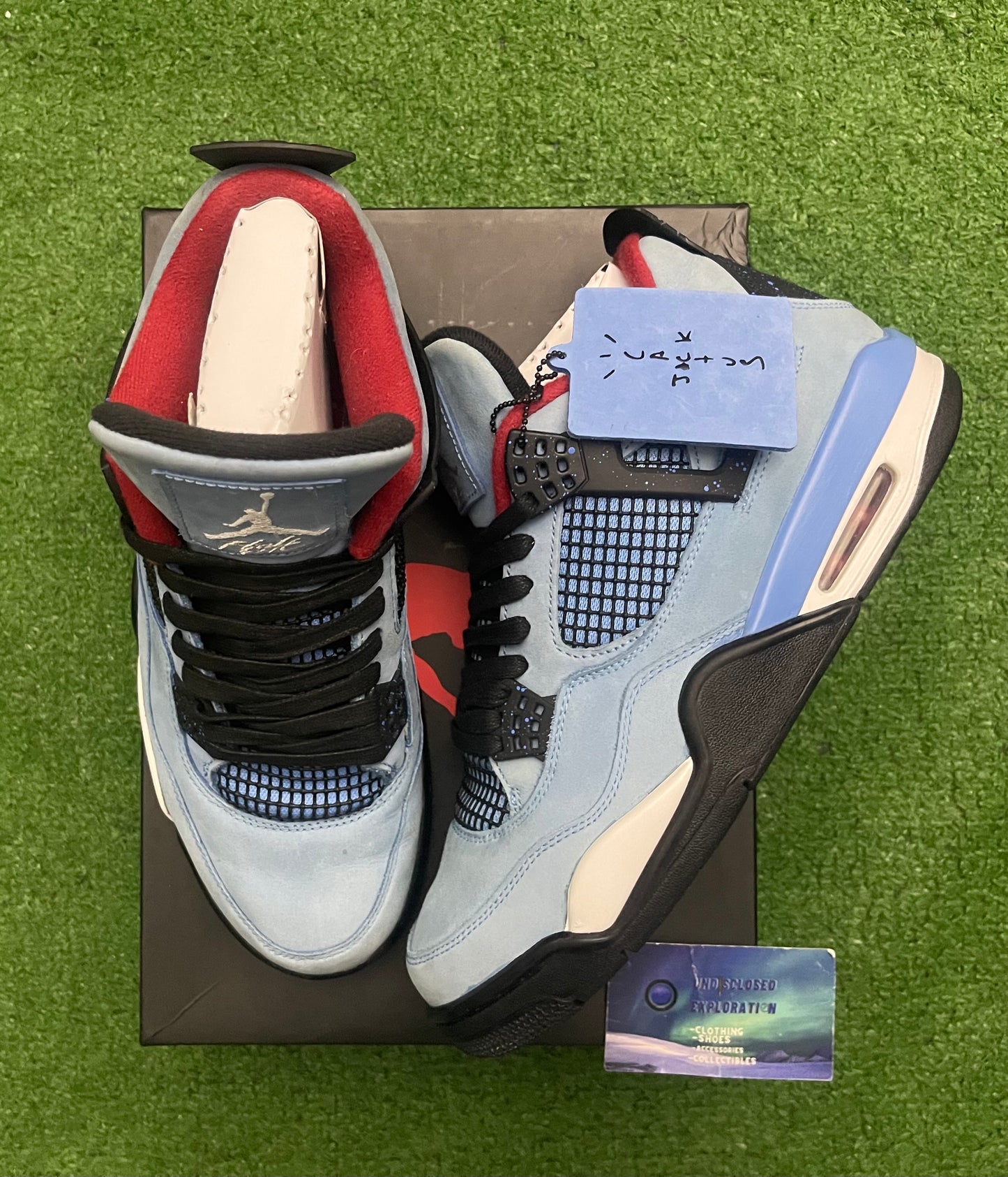 Jordan 4 Travis Scott Cactus Jack 10 Men/11.5 Women “Preowned”