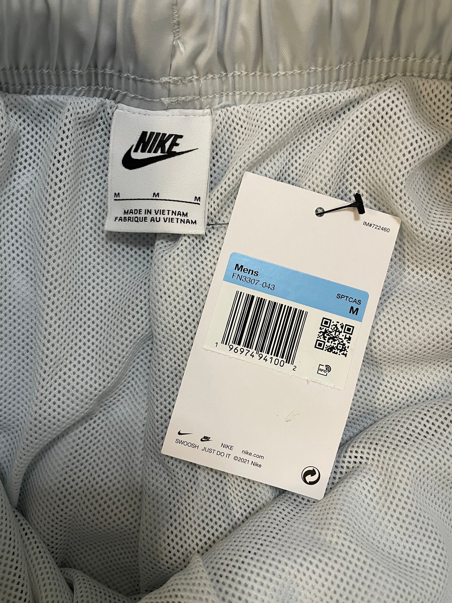 Nike woven pure platinum shorts