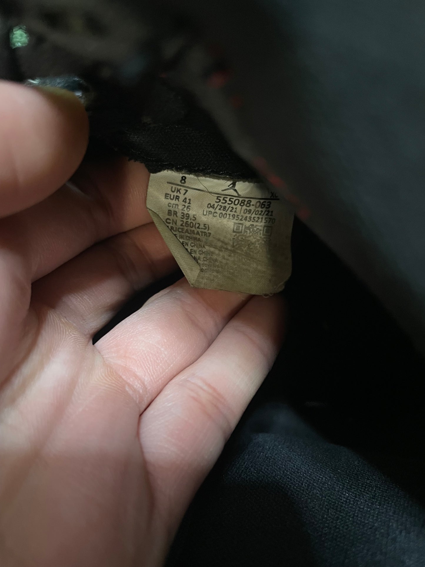 Air Jordan 1 high patent bred size 8men/9.5women