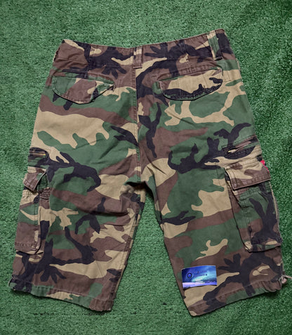 Vintage Molecule Camo Cargo Shorts