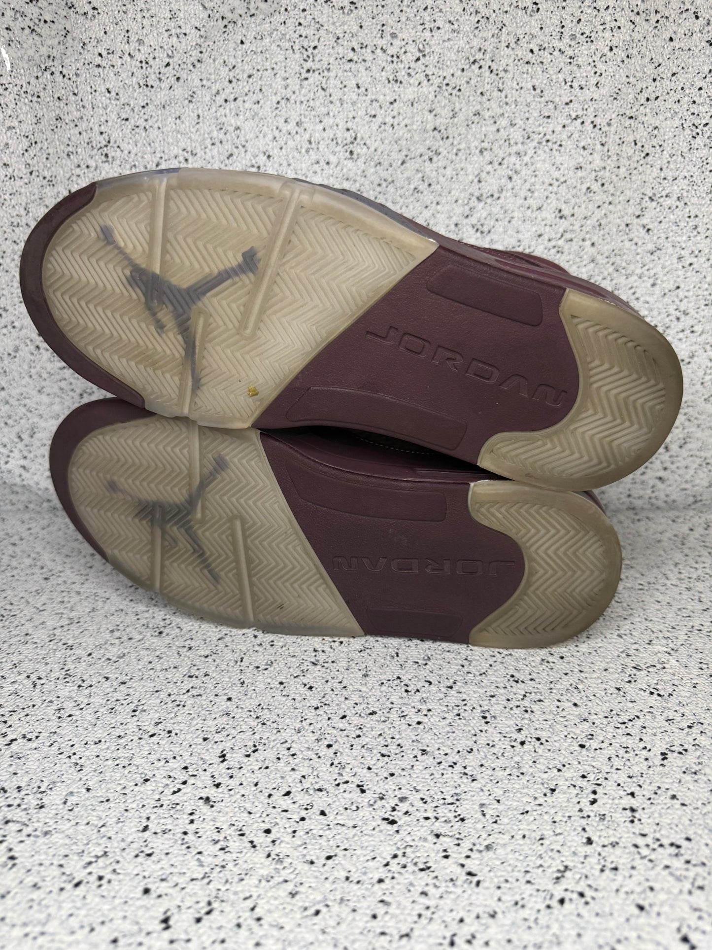 Jordan 5 Burgundy 9.5 Men/11 Women “Preowned”