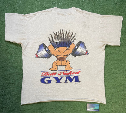 Vintage 1990s Butt Naked Gym tee