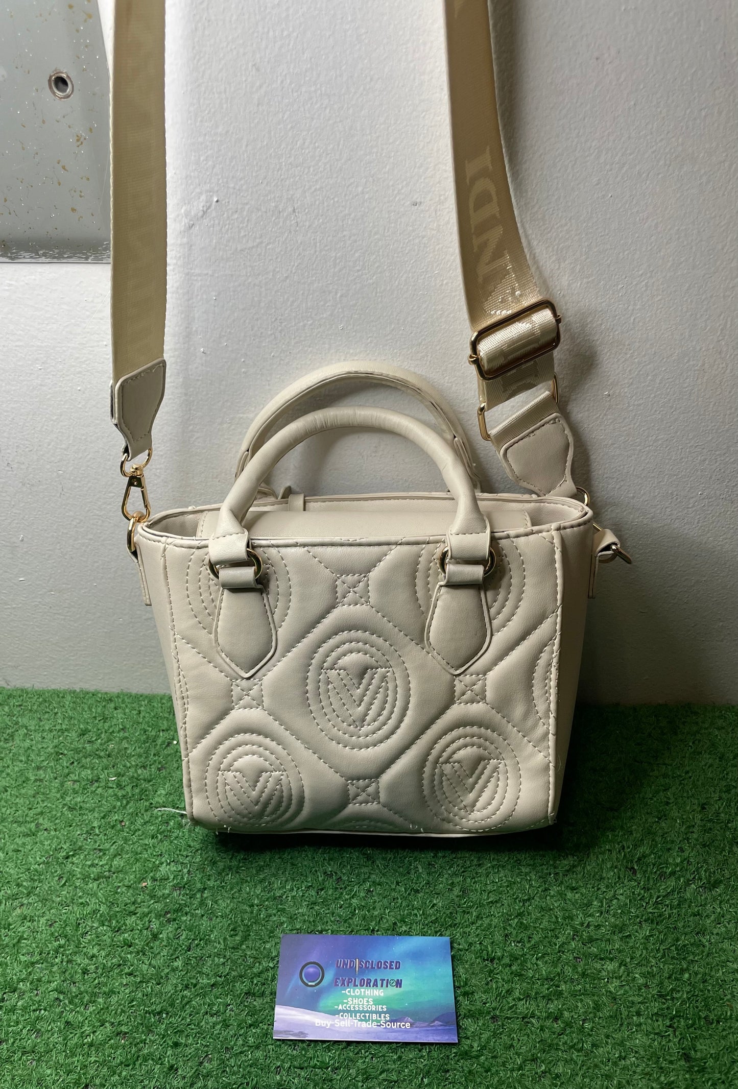 Valentino Orlandi ivory monogram handbag