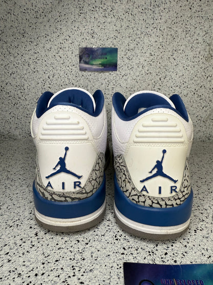 Jordan 3 Wizards 9 Men/10.5 Women “Preowned”