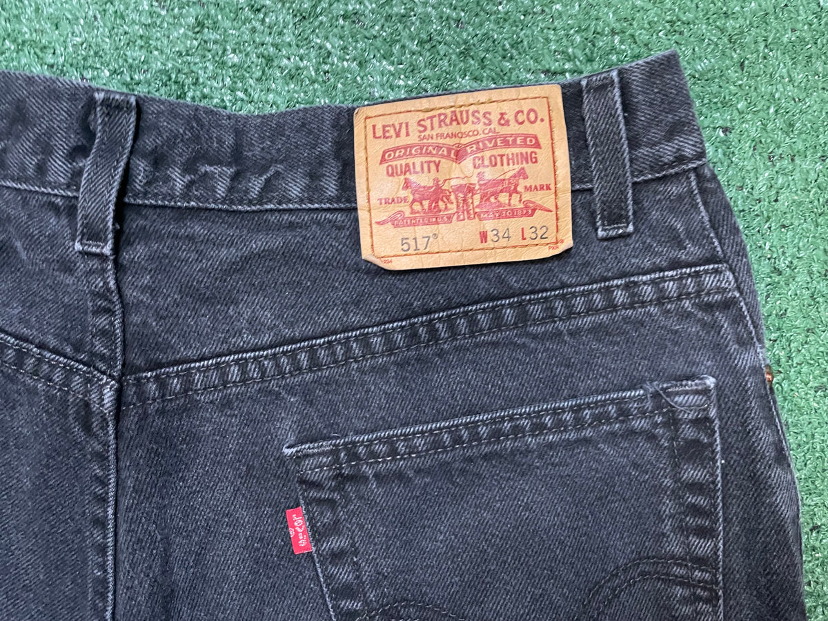 Levi 517 bootcut black jeans