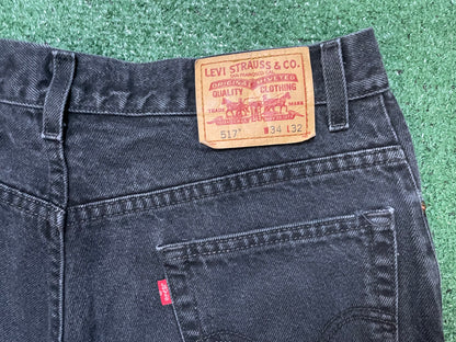 Levi 517 bootcut black jeans