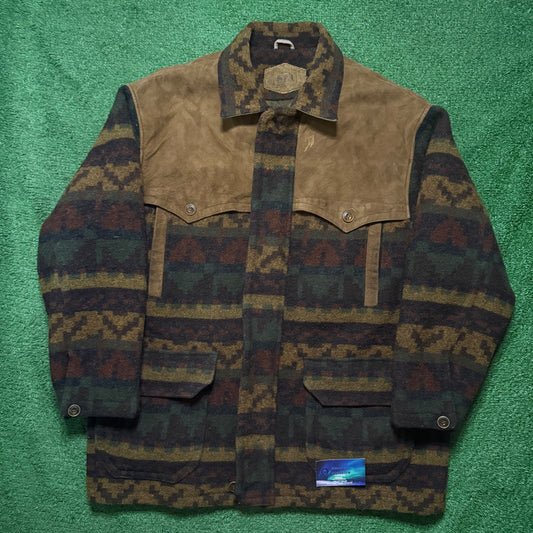 Vintage Woolrich Aztec Quilt Lined Jacket