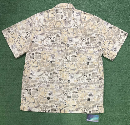 Vintage Route 66 button up tee