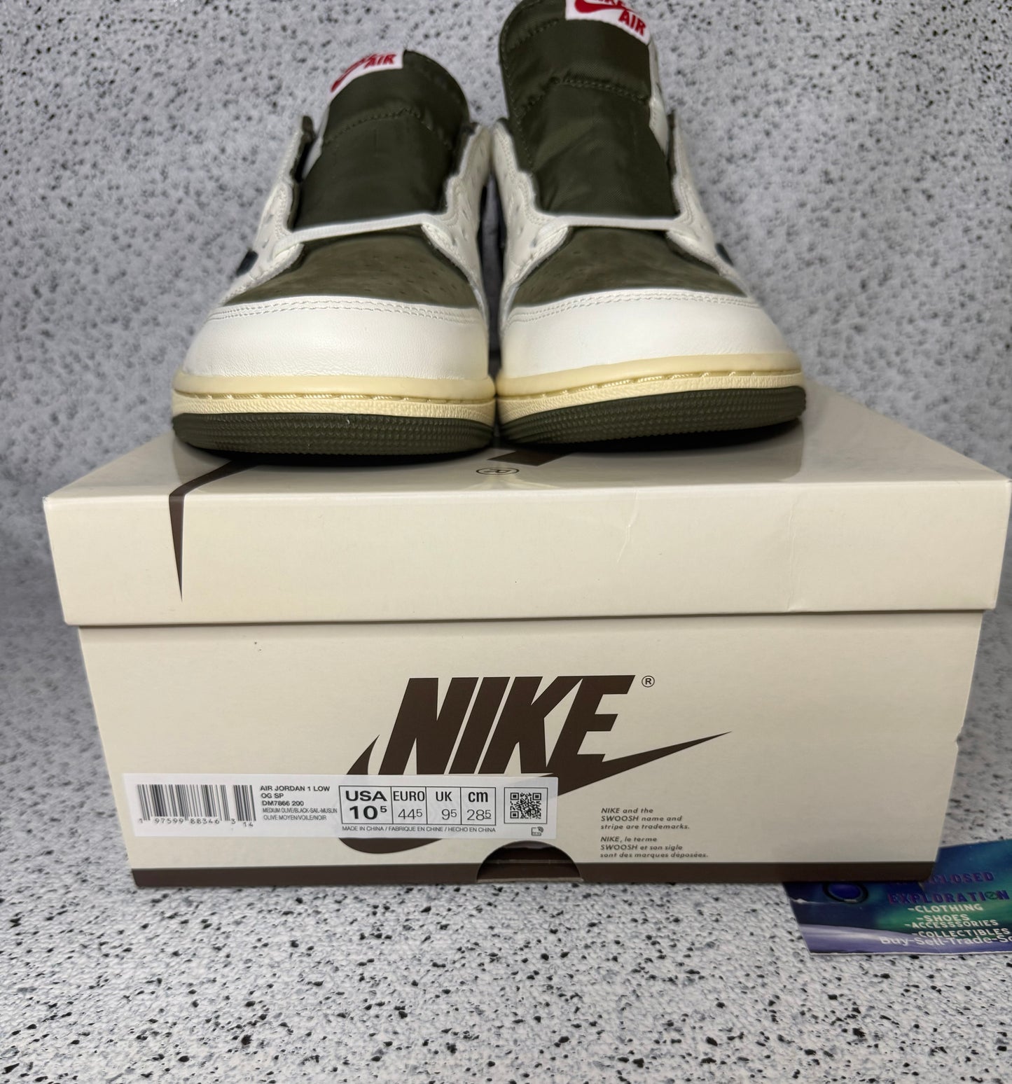 Jordan 1 Low Travis Scott Medium Olive