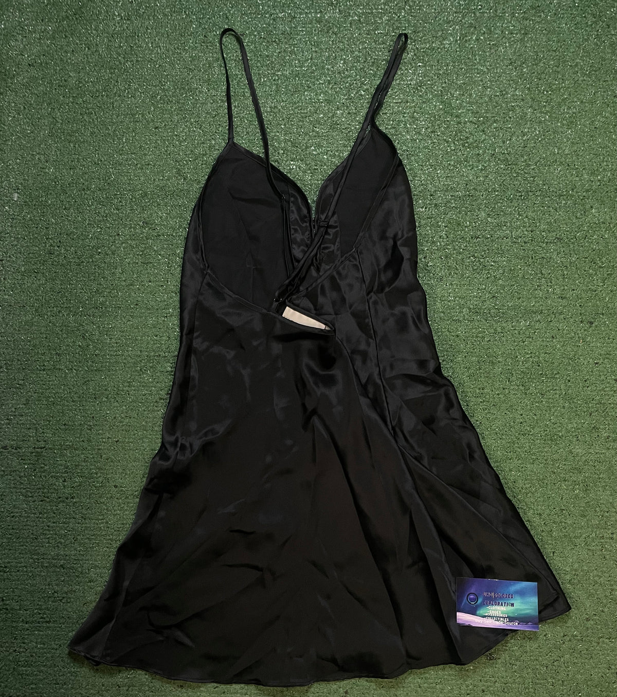 Vintage 1990s Victorias Secret black silk slip dress