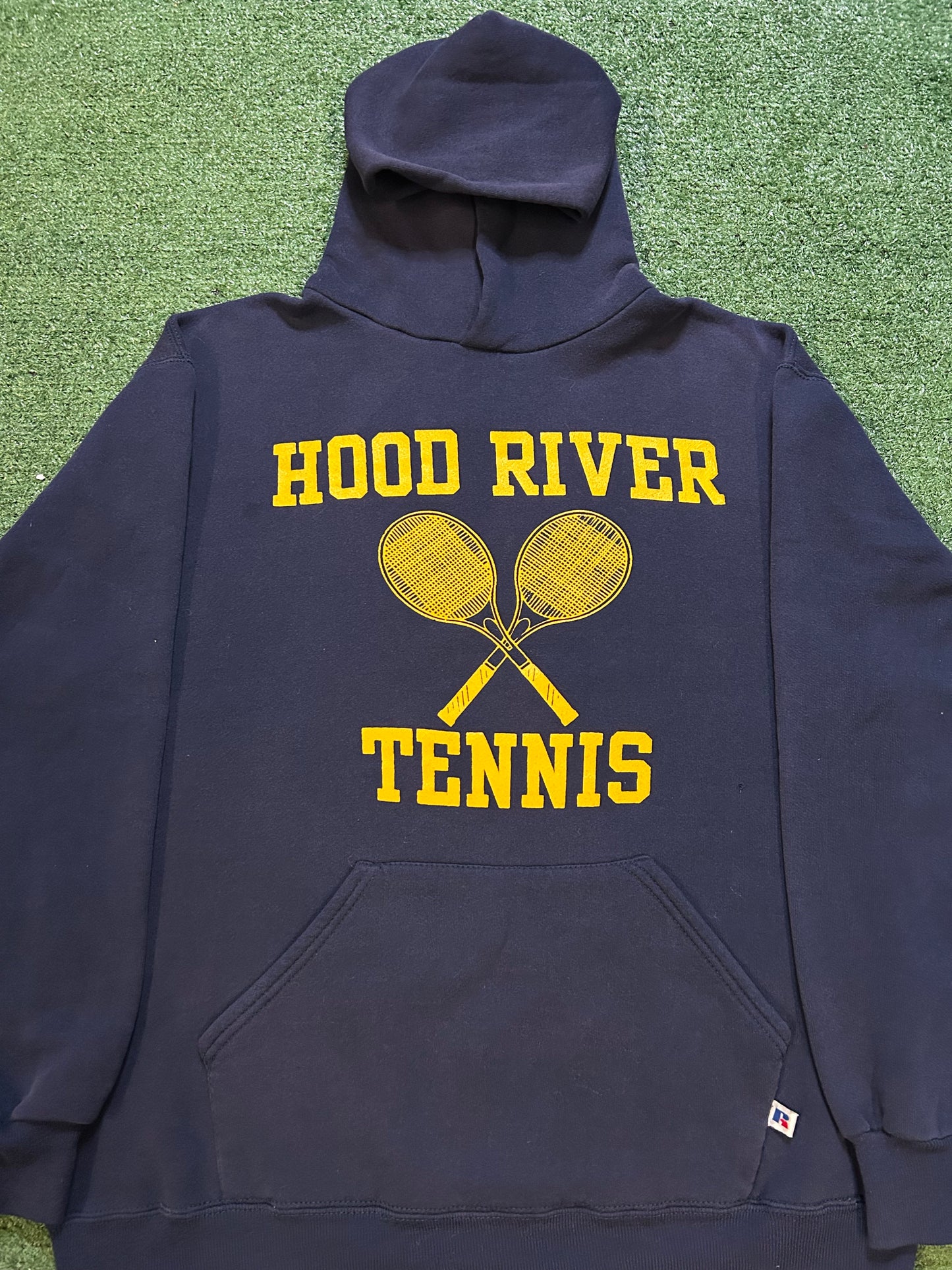 Vintage 1980s Hood river tennis Russell hoodie