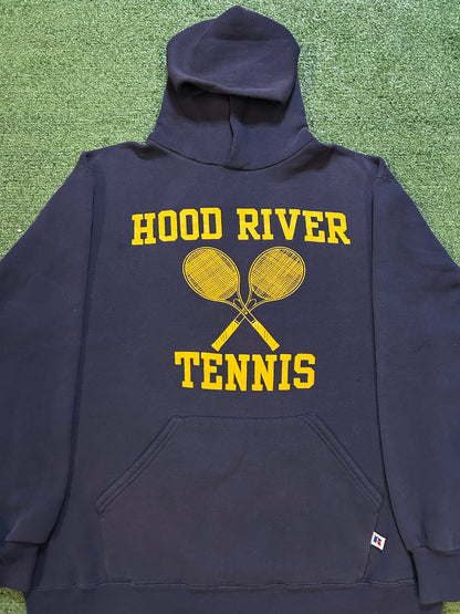 Vintage 1980s Hood river tennis Russell hoodie