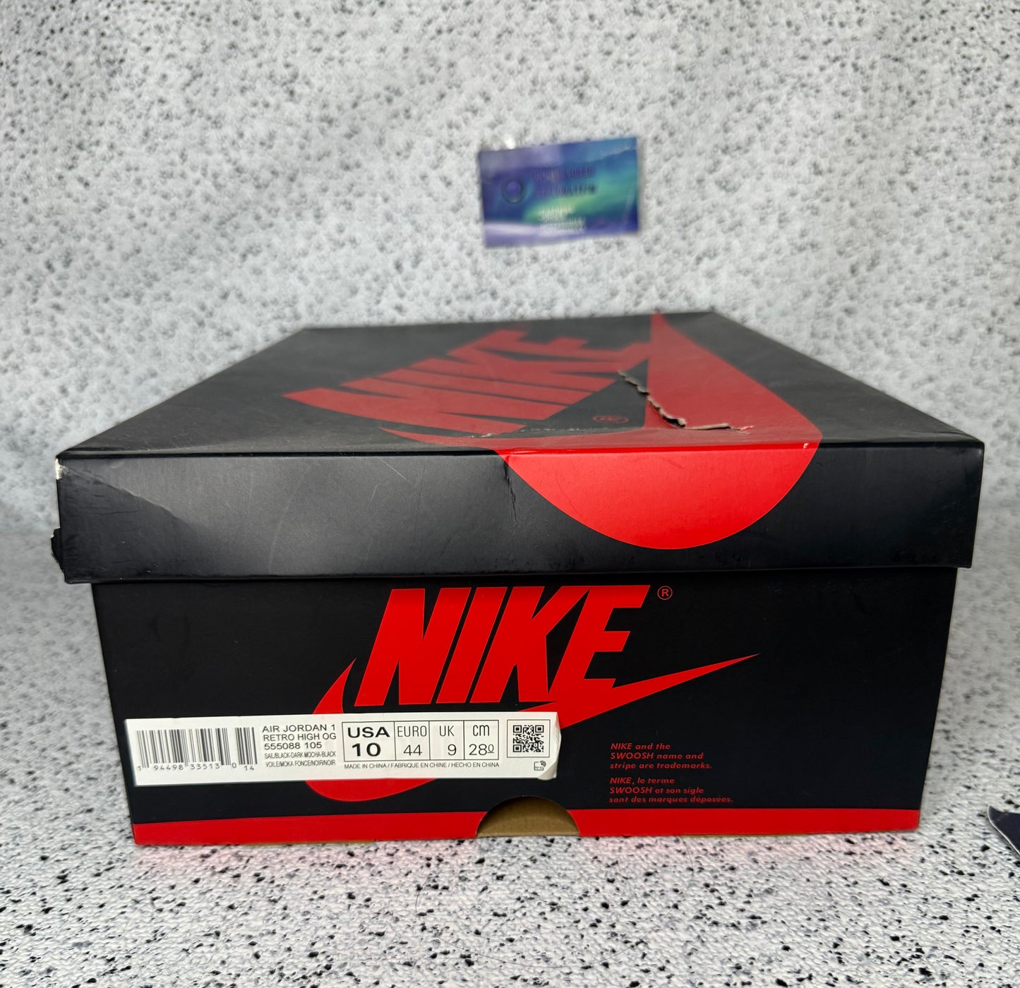 Jordan 1 Mocha 10 Men/11.5 Women “Preowned”