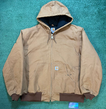 Carhartt tan hooded jacket