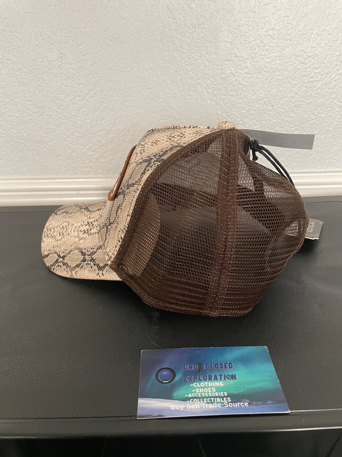 Von Dutch brown snakeskin hat