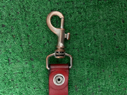 Supreme red leather keyloop