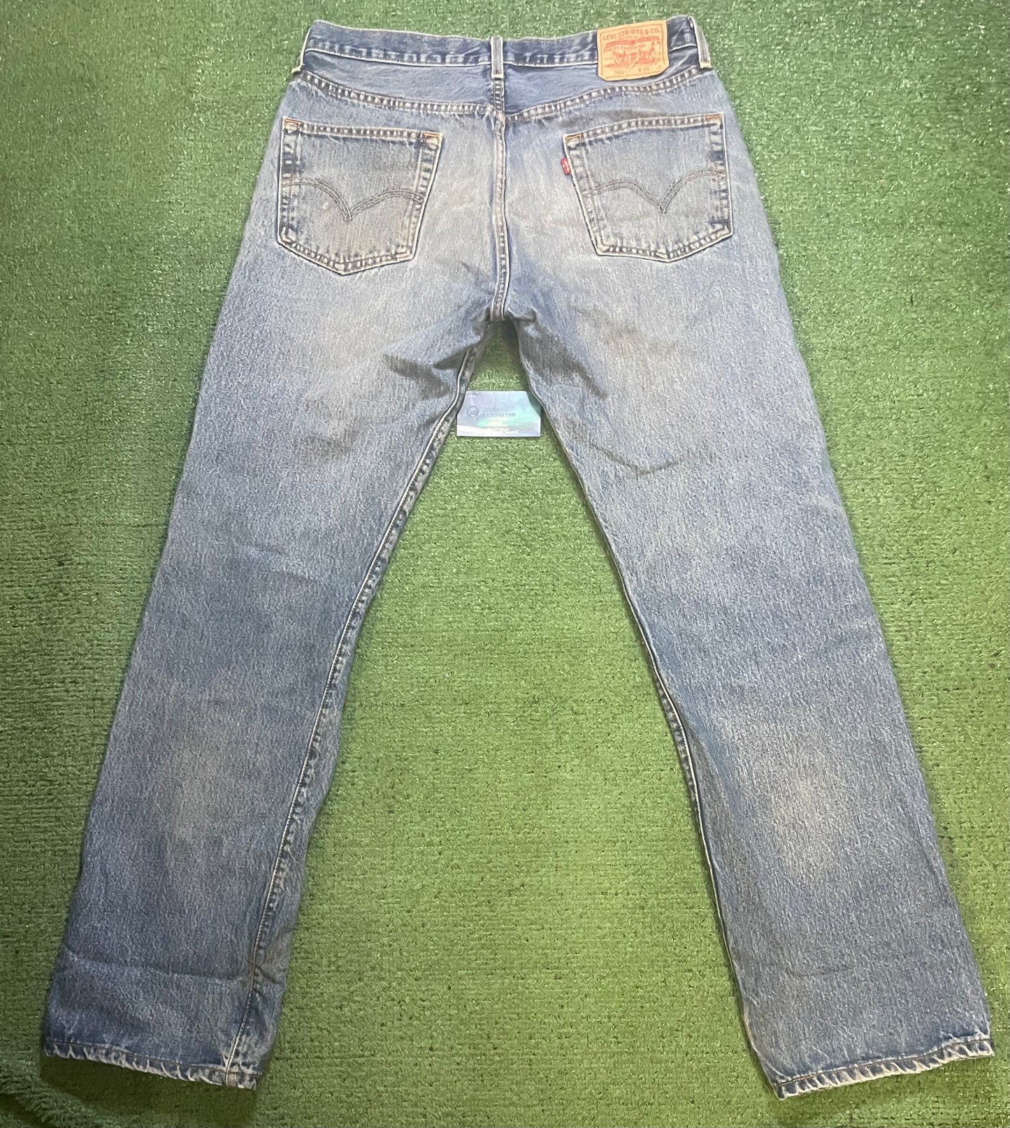 Vintage Levi 501 light wash faded jeans