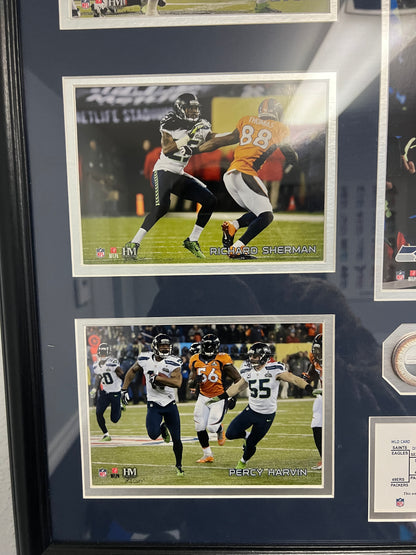 Seattle Seahawks Super Bowl XLVIII 48 2014 limited edition 93 of 500 plaque