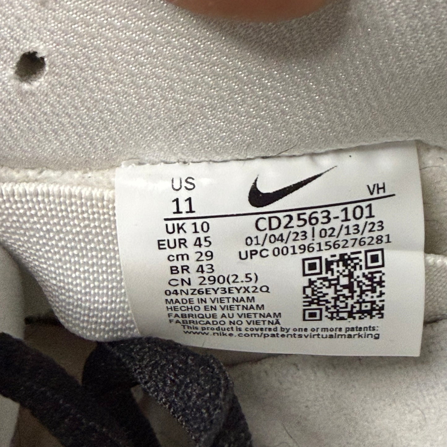 Nike Dunk SB White Gum 11 Men/12.5 Women “Preowned”