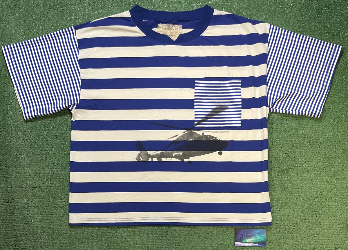 Basketcase gallery pavelow helicopter striped tee
