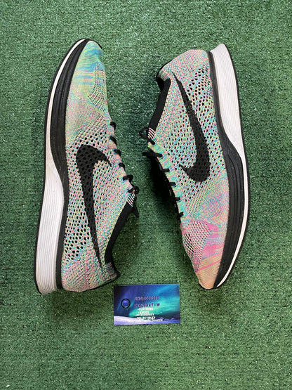 Nike Flyknit Racer multicolor black size 13men/14.5women