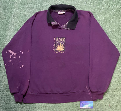 Vintage 1990s Golf purple embroidered crewneck