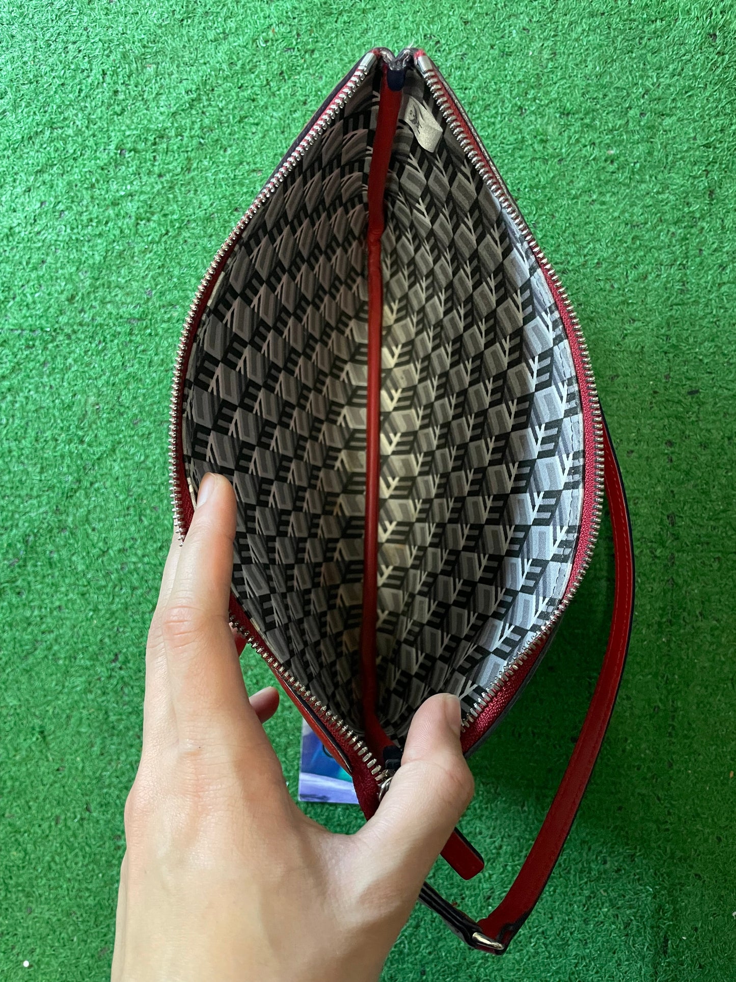 MCM Reversible Liz Visetos candy red bag