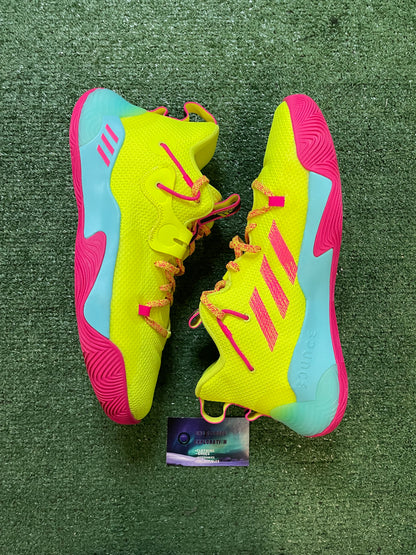 Adidas harden stepback 3 solar yellow shock pink size 11men/12.5women