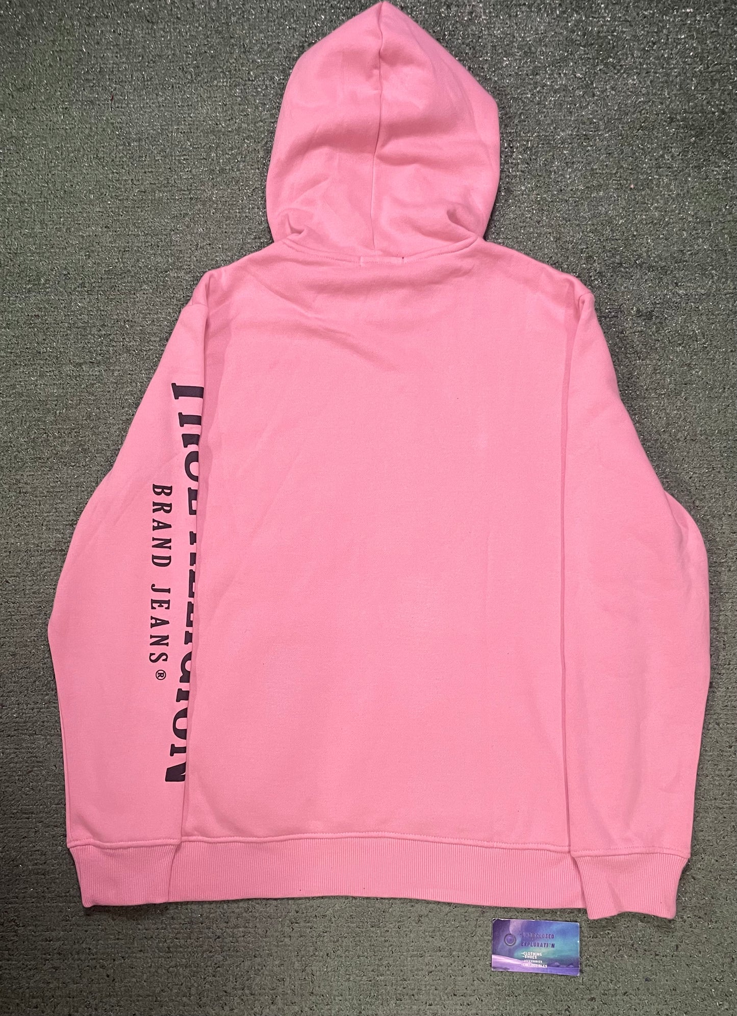 True Religion pink Buddha hoodie