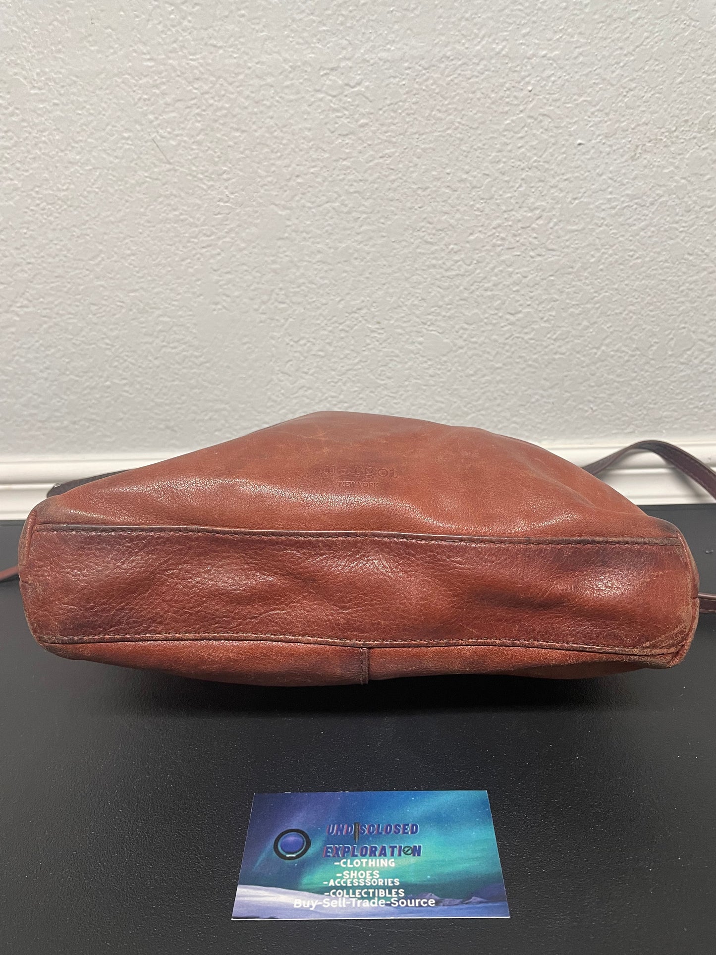 vintage Margot brown leather shoulder bag