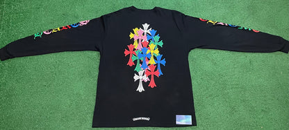 Chrome hearts multi color cemetery cross tee