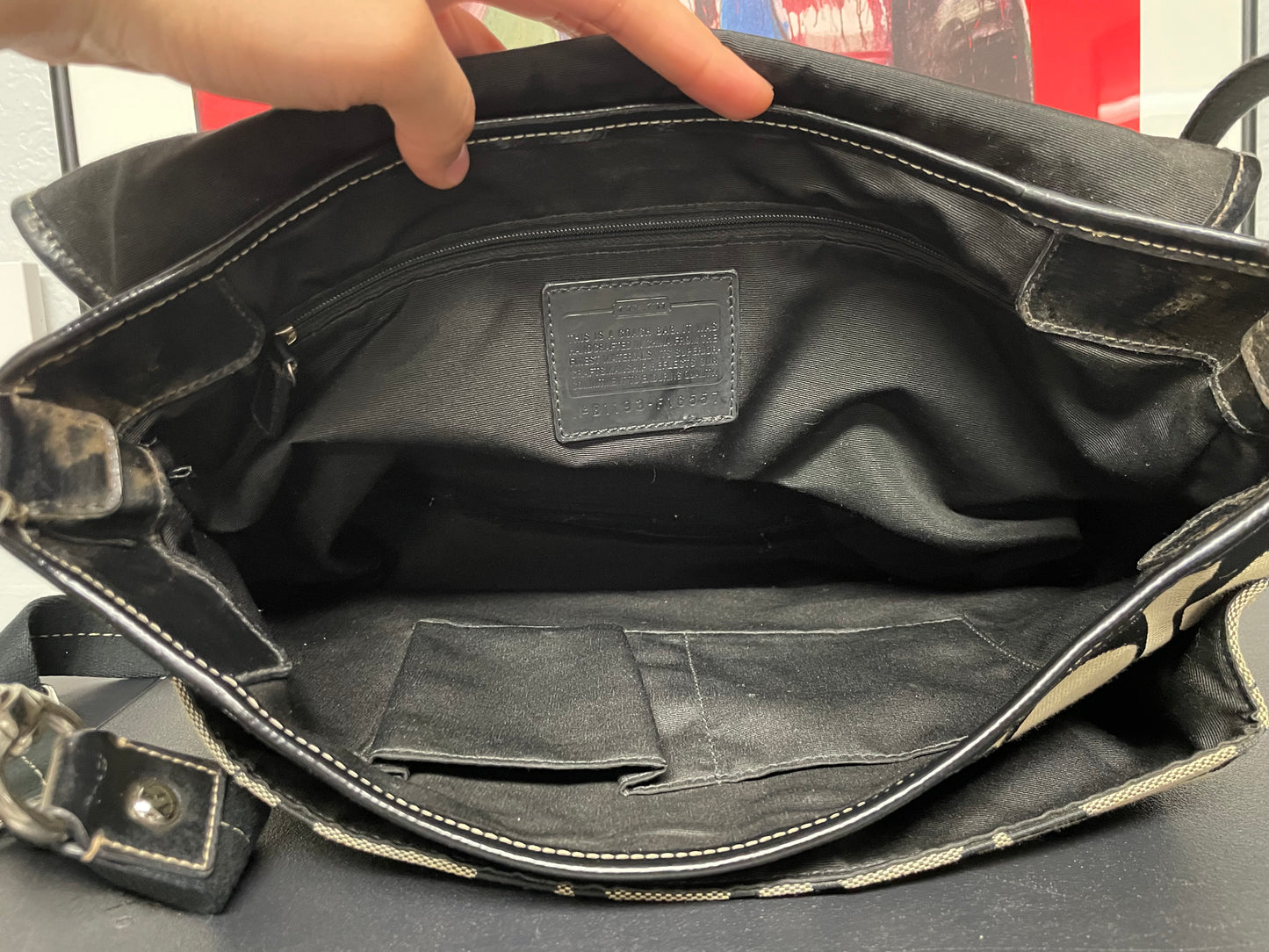 Vintage Coach messenger bag