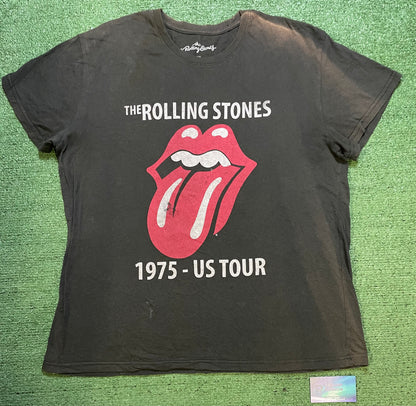 Rolling Stones 1975 grey tour tee