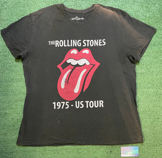 Rolling Stones 1975 grey tour tee