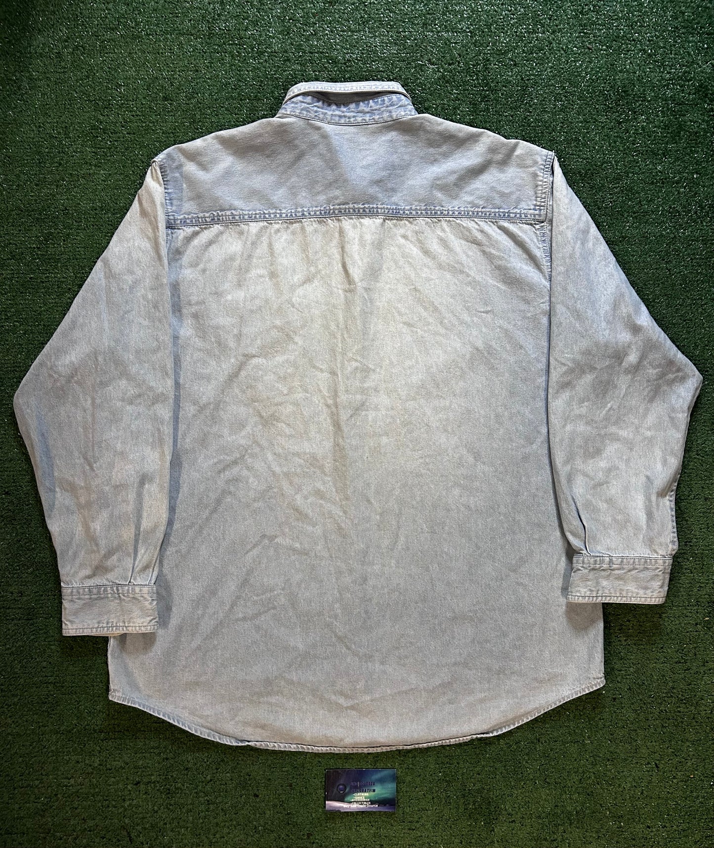 Vintage 1990s Dale Earnhardt denim button up