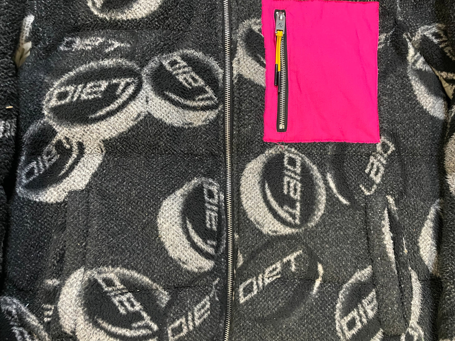 Diet starts Monday fleece puffer jacket