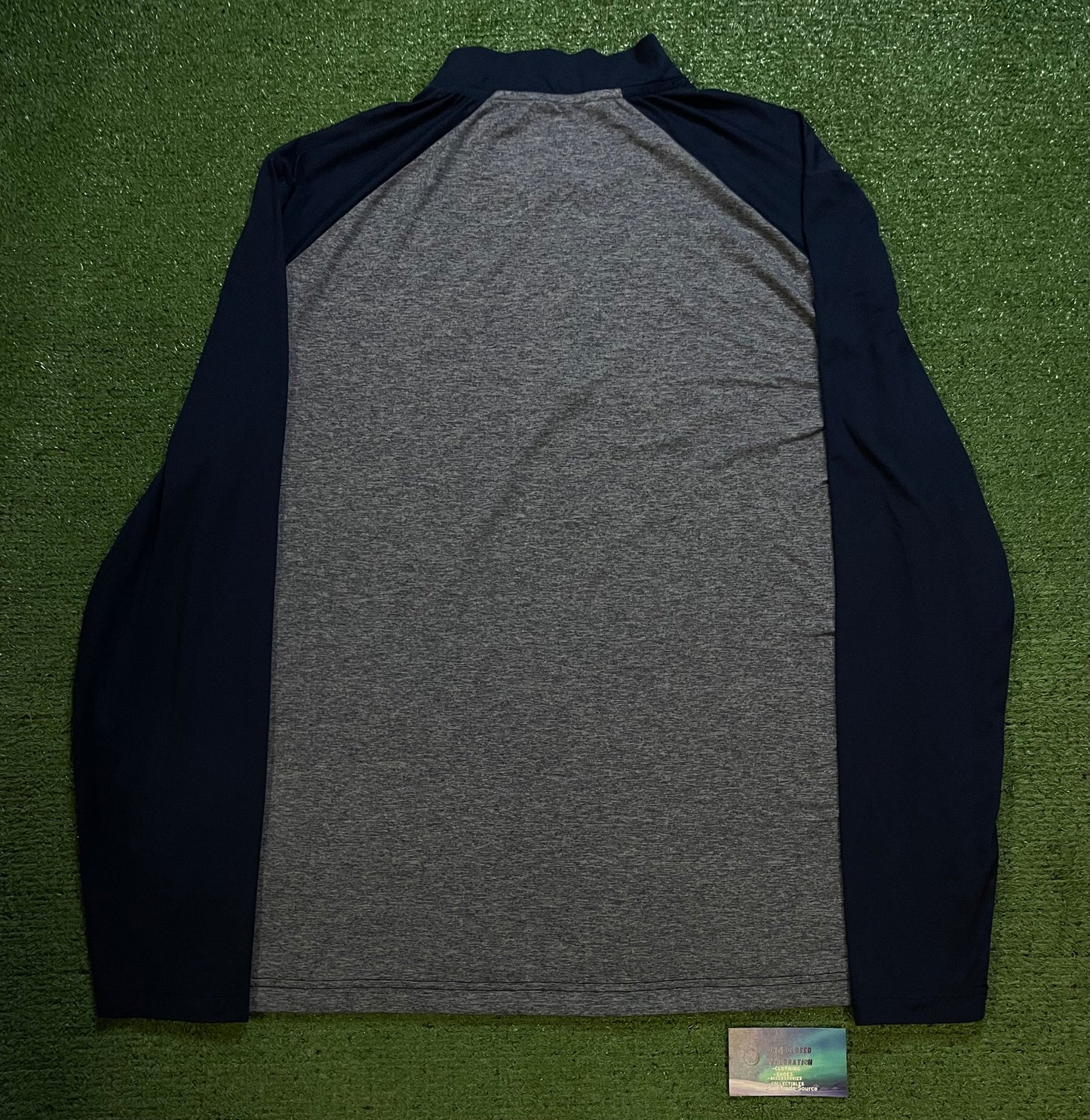 Seattle Seahawks blue and grey quarter zip