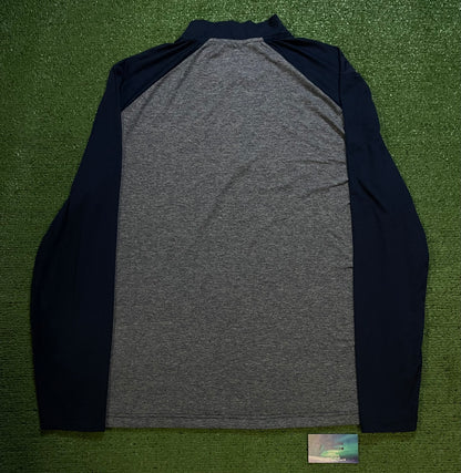 Seattle Seahawks blue and grey quarter zip