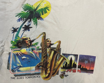 Vintage 1970s The Blue Torpedoes Caribbean soul tee