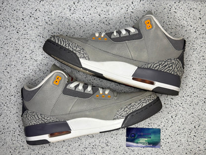 Jordan 3 Cool Grey 13 Men/14.5 Women “Preowned”