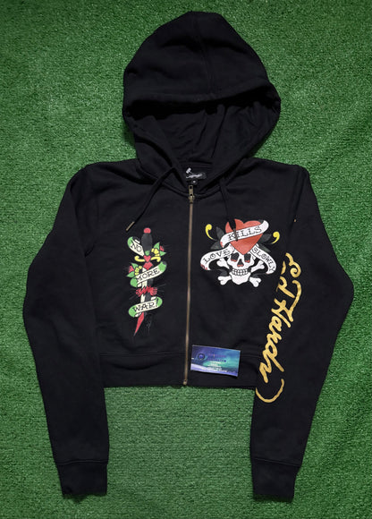 Ed Hardy Cropped Hoodie