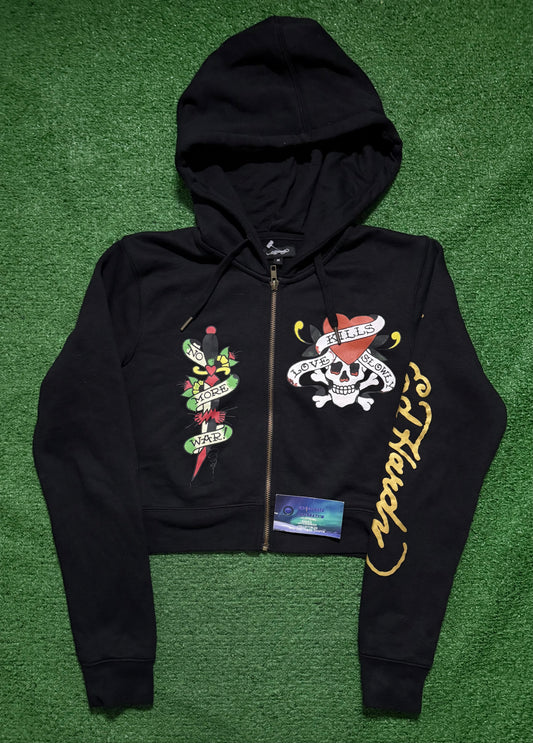 Ed Hardy Cropped Hoodie