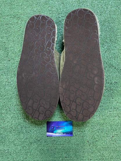 UGG olive green scuff slippers