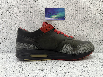 Air Max 1 Premium Elephant Print Black 9.5 Men/11 Women “Preowned”