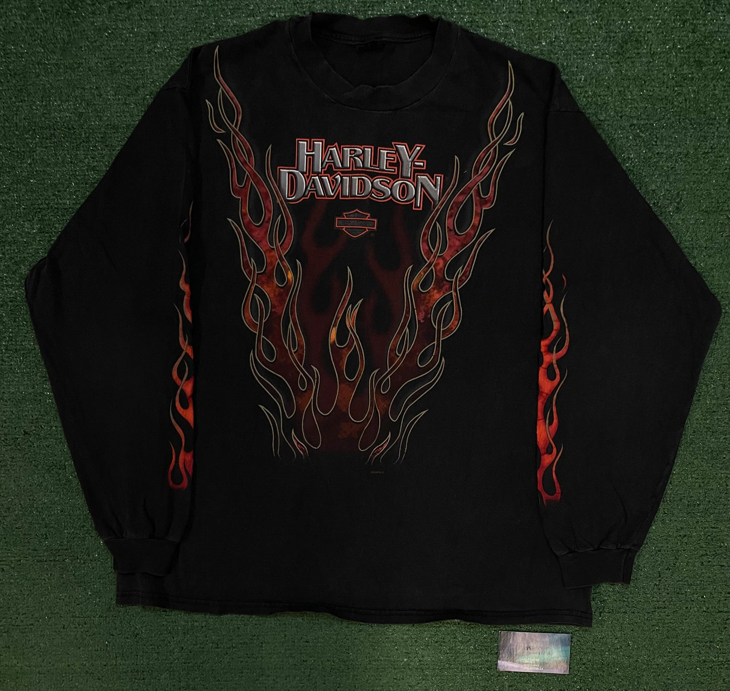 Vintage 1990s Harley Davidson V flame Longsleeve
