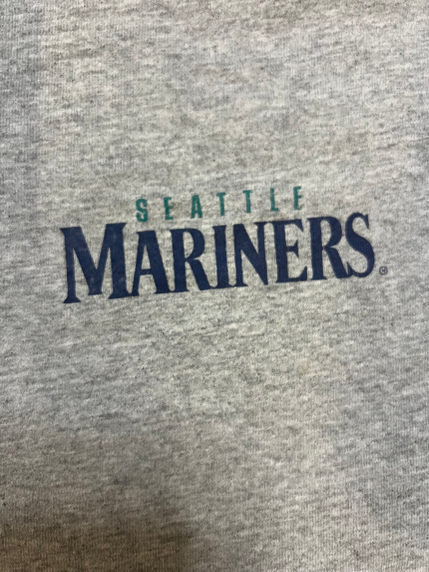 Vintage 2000s Seattle mariners grey logo tee
