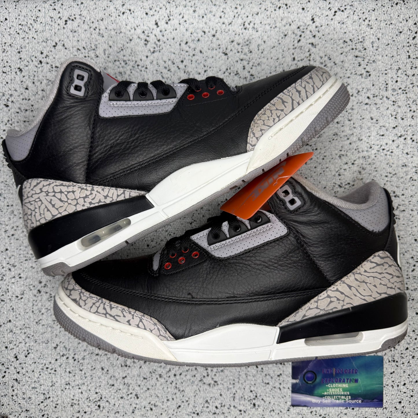 Jordan 3 Black Cement 9.5 Men “Preowned”