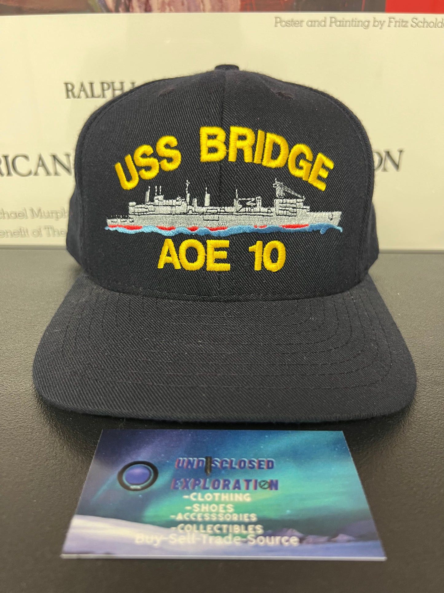 Vintage USS Bridge AOE 10 hat