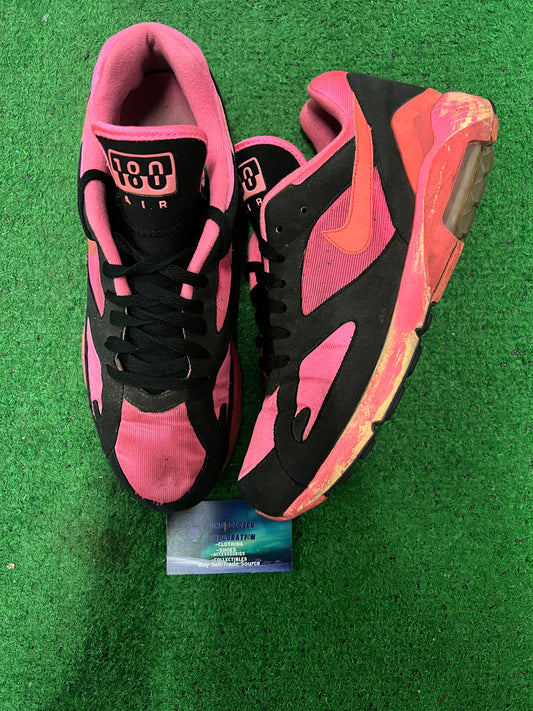 Nike air max 180 cdg black size 10.5men/12women